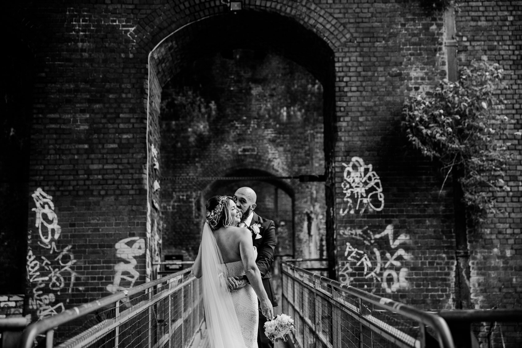 Glamorous Alternative Wedding at Fazeley Studios natural documentry style wedding photographer